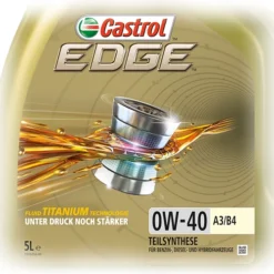 CASTROL 6 L EDGE FLUID TITANIUM 0W-40 A3/B4 15337F -Autoteile Geschäft 1444389
