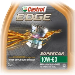 CASTROL 8 L EDGE Supercar FLUID TITANIUM 10W-60 + Ölw.-Anhänger+ Trichter 1595CE -Autoteile Geschäft 1448077