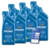 ARAL 7x 1 L HighTronic 5W-40 + Ölwechsel-Anhänger 1505B4