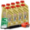 CASTROL 9x 1 L EDGE FLUID TITANIUM 5W-30 A5/B5 + Ölw.-Anhänger + Trichter 15BAE8 -Autoteile Geschäft 1480369