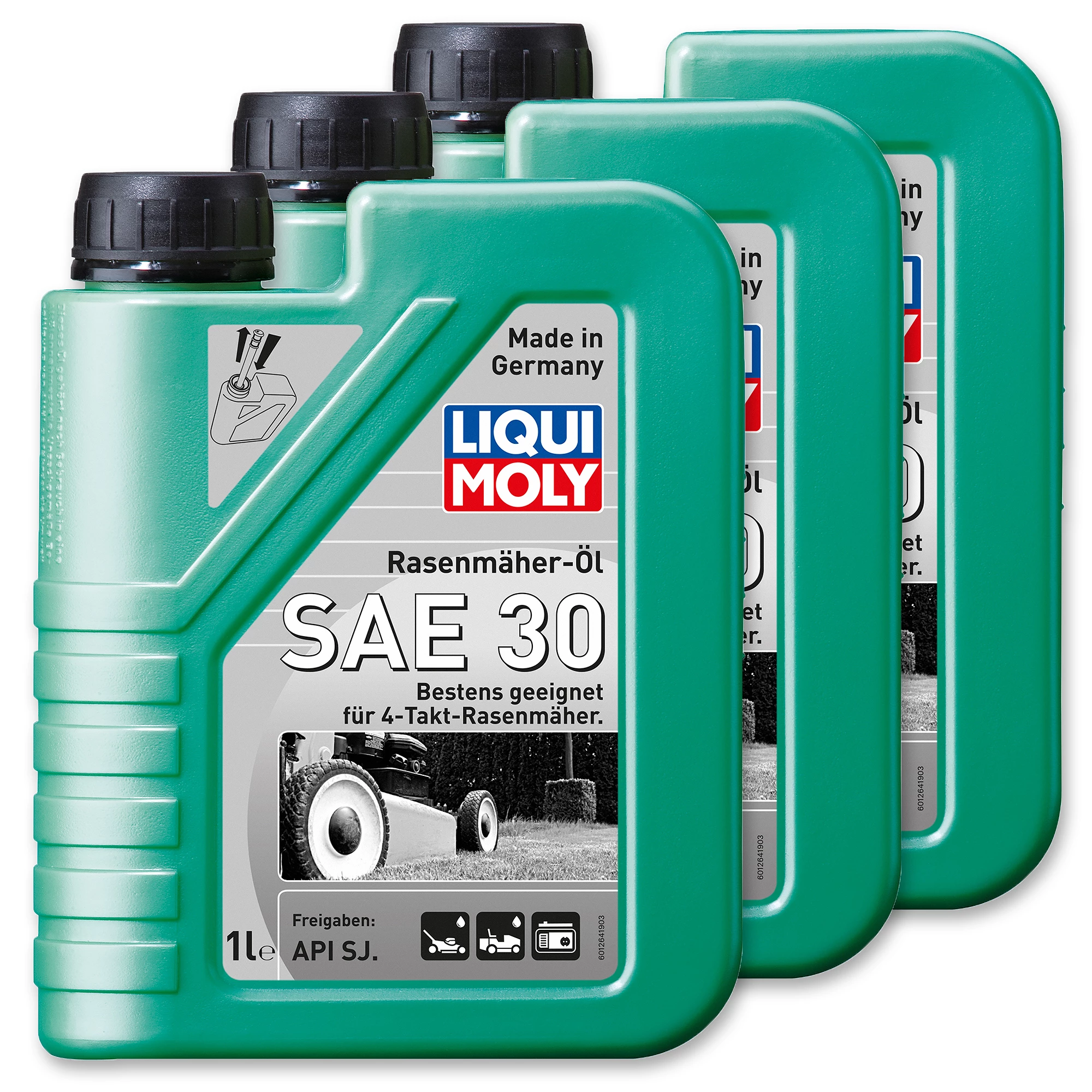 LIQUI MOLY 3x 1L Rasenmäher-Öl SAE 30 1264 3 LIQUI MOLY 3x 1L Rasenmäher-Öl SAE 30 1264