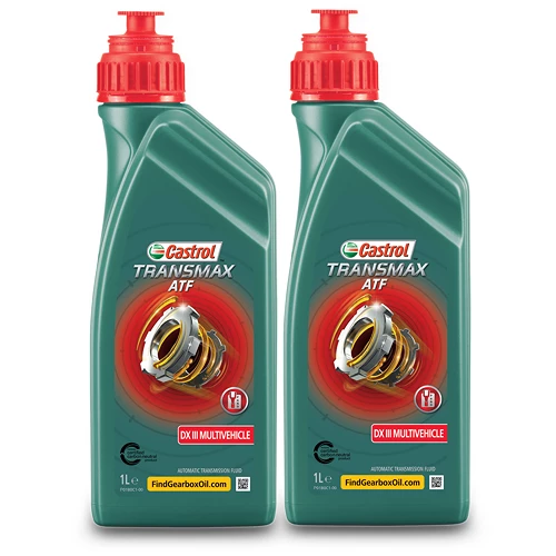 CASTROL 2x 1 L Transmax ATF DX III Multivehicle 15D675 3 CASTROL 2x 1 L Transmax ATF DX III Multivehicle 15D675