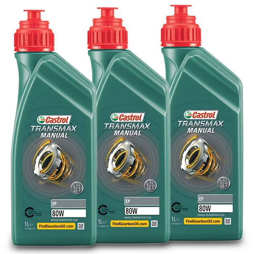 CASTROL 3x 1 L TRANSMAX Manual EP 80W 15DDEC 3 CASTROL 3x 1 L TRANSMAX Manual EP 80W 15DDEC