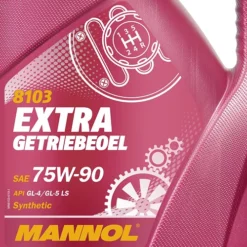 MANNOL 4 L Extra Getriebeöl 75W-90 API GL-5 LS MN8103-4 6 MANNOL 4 L Extra Getriebeöl 75W-90 API GL-5 LS MN8103-4 -Autoteile Geschäft 2533336