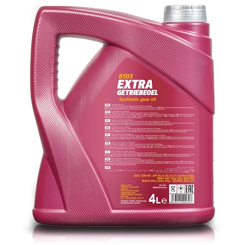 MANNOL 4 L Extra Getriebeöl 75W-90 API GL-5 LS MN8103-4 5 MANNOL 4 L Extra Getriebeöl 75W-90 API GL-5 LS MN8103-4 – Bild 3