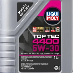 LIQUI MOLY 4x 1 L Top Tec 4400 5W-30 + Ölwechsel-Anhänger 3750 -Autoteile Geschäft 2534337