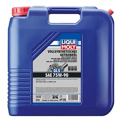 LIQUI MOLY 1x 20 Liter Vollsynth. Getriebeöl 1415 3 LIQUI MOLY 1x 20 Liter Vollsynth. Getriebeöl 1415