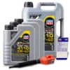 LIQUI MOLY 8 L Top Tec 4110 5W-40 + Ölwechsel-Anhänger + Einfülltrichter 21479