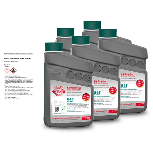GLYSANTIN 5x 1 L G48® Ready Mix Kühlerschutz Blaugrün 50673112 3 GLYSANTIN 5x 1 L G48® Ready Mix Kühlerschutz Blaugrün 50673112