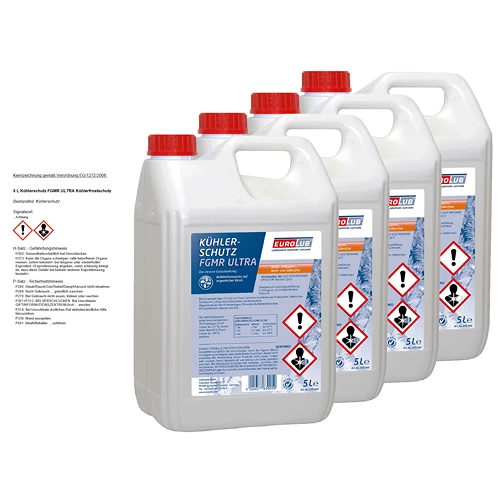 EUROLUB 4x 5 L Kühlerschutz FGMR ULTRA Kühlerfrostschutz 839005 5 EUROLUB 4x 5 L Kühlerschutz FGMR ULTRA Kühlerfrostschutz 839005 – Bild 3