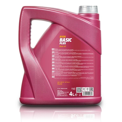 MANNOL 4 L Basic Plus 75W-90 API GL 4+ MN8108-4 4 MANNOL 4 L Basic Plus 75W-90 API GL 4+ MN8108-4 – Bild 2