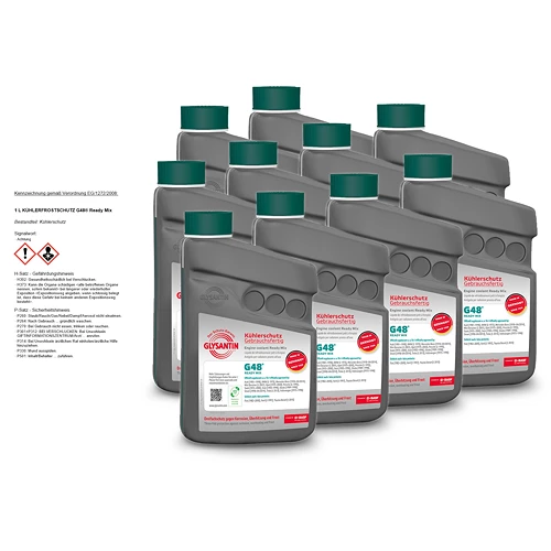 GLYSANTIN 10x 1 L G48® Ready Mix Kühlerschutz Blaugrün 50673112 3 GLYSANTIN 10x 1 L G48® Ready Mix Kühlerschutz Blaugrün 50673112