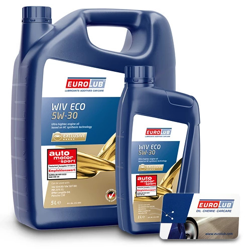 EUROLUB 6 L WIV ECO SAE 5W/30 + Ölwechsel-Anhänger 10801530 3 EUROLUB 6 L WIV ECO SAE 5W/30 + Ölwechsel-Anhänger 10801530