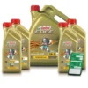 CASTROL 9 L EDGE FLUID TITANIUM 5W-30 C3 + Ölwechsel-Anhänger 1552FD -Autoteile Geschäft 2877211