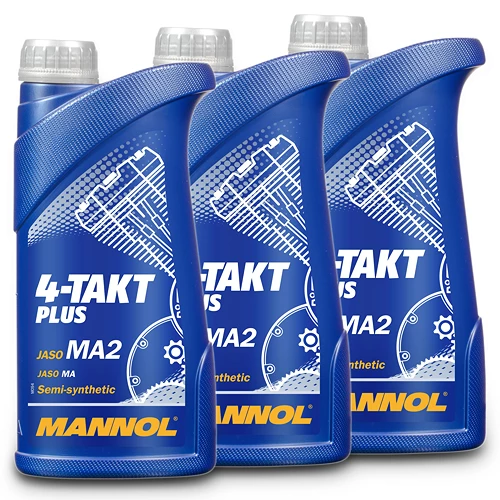 MANNOL 3x 1 L 4-Takt Plus Motoröl MN7202-1 3 MANNOL 3x 1 L 4-Takt Plus Motoröl MN7202-1