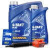 MANNOL 5 L 4-Takt Plus Motoröl + Ölwechsel-Anhänger + Einfülltrichter MN7202-4 -Autoteile Geschäft 3225335