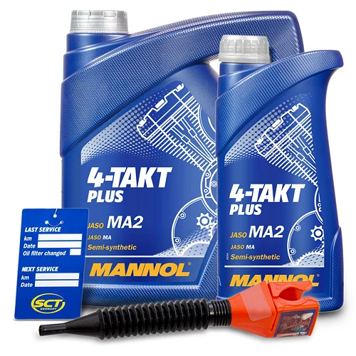 MANNOL 5 L 4-Takt Plus Motoröl + Ölwechsel-Anhänger + Einfülltrichter MN7202-4 3 MANNOL 5 L 4-Takt Plus Motoröl + Ölwechsel-Anhänger + Einfülltrichter MN7202-4