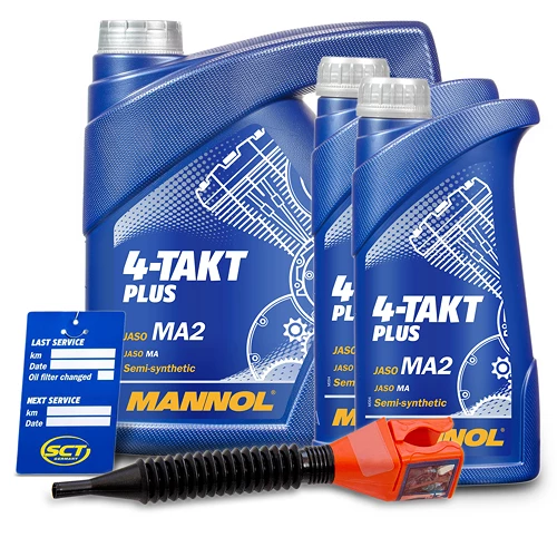 MANNOL 6 L 4-Takt Plus Motoröl + Ölwechsel-Anhänger + Einfülltrichter MN7202-4 3 MANNOL 6 L 4-Takt Plus Motoröl + Ölwechsel-Anhänger + Einfülltrichter MN7202-4