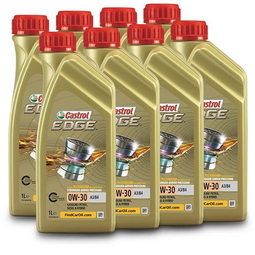 CASTROL 8x 1 L EDGE FLUID TITANIUM 0W-30 A3/B4 15334A 3 CASTROL 8x 1 L EDGE FLUID TITANIUM 0W-30 A3/B4 15334A