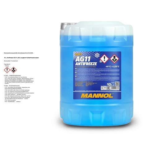 MANNOL 10 L Antifreeze AG11 (-40) Longterm Kühlerfrostschutzmittel MN4011-10 3 MANNOL 10 L Antifreeze AG11 (-40) Longterm Kühlerfrostschutzmittel MN4011-10