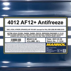 MANNOL 60 L Antifreeze AF12+ (-40°C) Kühlerfrostschutzmittel MN4012-60 7 MANNOL 60 L Antifreeze AF12+ (-40°C) Kühlerfrostschutzmittel MN4012-60 -Autoteile Geschäft 3396799