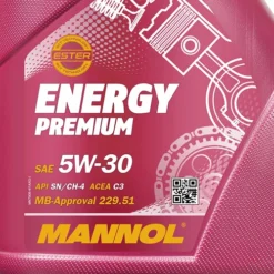 MANNOL 8 L Energy Premium 5W-30 API SN/CH-4 MN7908-4 -Autoteile Geschäft 3452831