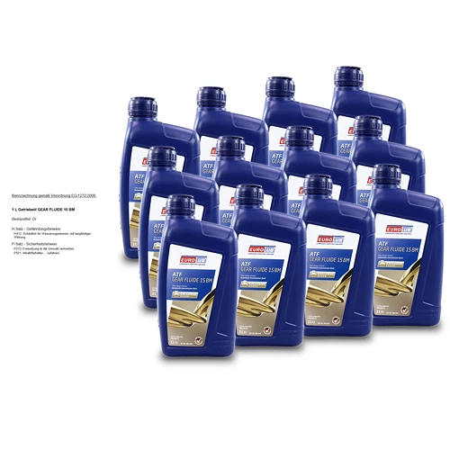 EUROLUB 12x 1 L Getriebeöl GEAR FLUIDE 15 BM 366001 3 EUROLUB 12x 1 L Getriebeöl GEAR FLUIDE 15 BM 366001