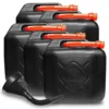SEDATA 5x Benzinkanister 20L Kunststoff Schwarz UN-geprüft + Trichter 159623 -Autoteile Geschäft 3517852