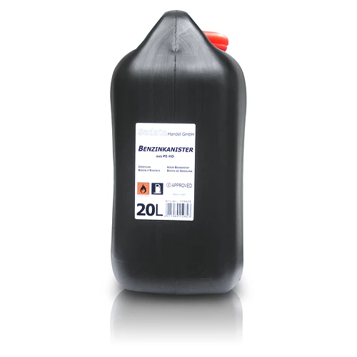 SEDATA 5x Benzinkanister 20L Kunststoff Schwarz UN-geprüft + Trichter 159623 5 SEDATA 5x Benzinkanister 20L Kunststoff Schwarz UN-geprüft + Trichter 159623 – Bild 3