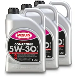 Meguin 3x 5 L Megol Motorenöl Compatible SAE 5W-30 Plus 6562
