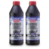 LIQUI MOLY 2x 1 L Vollsynthetisches Hypoid-Getriebeöl (GL5) LS SAE 75W-140 4421