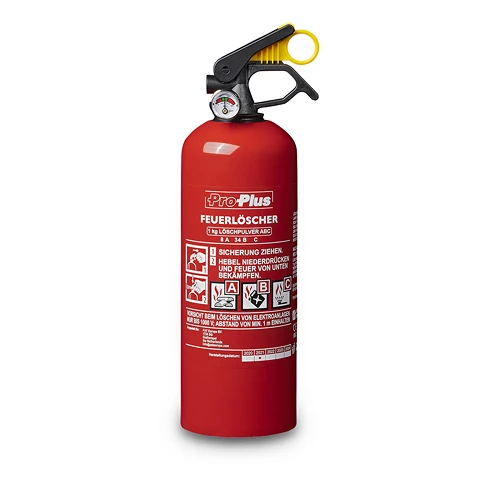 PROPLUS Feuerlöscher 1kg ABC Pulver DE + Manometer 510080DE 4 PROPLUS Feuerlöscher 1kg ABC Pulver DE + Manometer 510080DE – Bild 2
