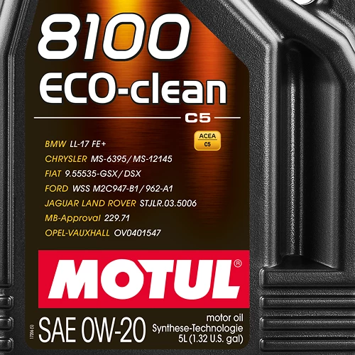 MOTUL 5 L 8100 Eco-clean 0W20 Motoröl 110554 4 MOTUL 5 L 8100 Eco-clean 0W20 Motoröl 110554 – Bild 2