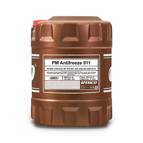 PEMCO 20 L Antifreeze 911 (-40) Kühlerfrostschutzkonzentrat PM0911C-20 4 PEMCO 20 L Antifreeze 911 (-40) Kühlerfrostschutzkonzentrat PM0911C-20 – Bild 2