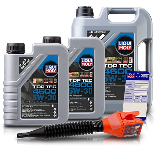 LIQUI MOLY 7 L Top Tec 4600 5W-30 + Ölwechsel-Anhänger + Trichter 3756 3 LIQUI MOLY 7 L Top Tec 4600 5W-30 + Ölwechsel-Anhänger + Trichter 3756