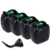 MSA International 4x Benzinkanister 20 L Kunststoff Schwarz UN-geprüft + Trichter 2RO2030.105 -Autoteile Geschäft 3839824