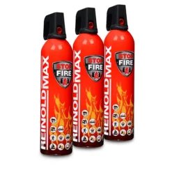 REINOLDMAX 3x 750ml Feuerlöschspray STOP FIRE + Wandhalter RM750 -Autoteile Geschäft 3845871