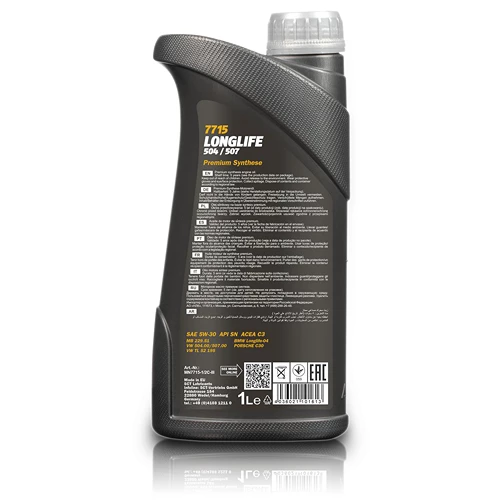 MANNOL 7 L 7715 LONGLIFE 504/507 5W-30 MN7715-5 7 MANNOL 7 L 7715 LONGLIFE 504/507 5W-30 MN7715-5 – Bild 5
