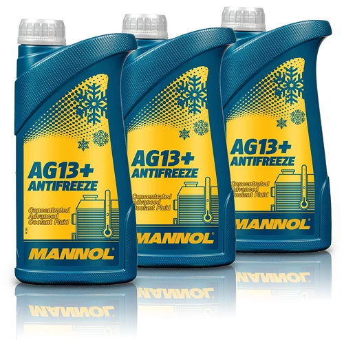 MANNOL 3x 1 L Antifreeze AG13+ Advanced Kühlerfrostschutzmittel MN4114-1 4 MANNOL 3x 1 L Antifreeze AG13+ Advanced Kühlerfrostschutzmittel MN4114-1 – Bild 2