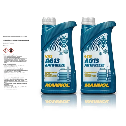 MANNOL 2x 1 L Antifreeze AG13 Hightec Kühlerfrostschutzmittel MN4113-1 3 MANNOL 2x 1 L Antifreeze AG13 Hightec Kühlerfrostschutzmittel MN4113-1