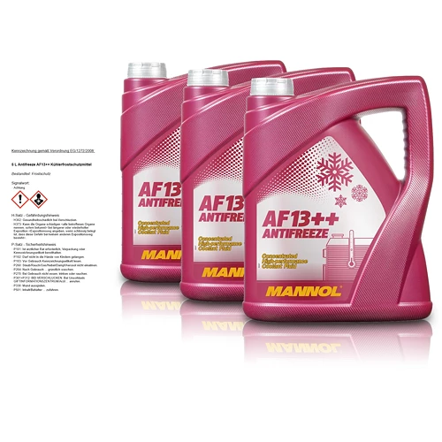 MANNOL 3x 5 L Antifreeze AF13++ Kühlerfrostschutzmittel MN4115-5 3 MANNOL 3x 5 L Antifreeze AF13++ Kühlerfrostschutzmittel MN4115-5