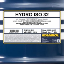 MANNOL 208 L Hydro ISO 32 Hydrauliköl MN2101-DR 5 MANNOL 208 L Hydro ISO 32 Hydrauliköl MN2101-DR -Autoteile Geschäft 3859051