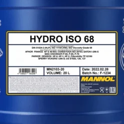MANNOL 20 L Hydro ISO 68 Hydrauliköl MN2103-20 -Autoteile Geschäft 3859053