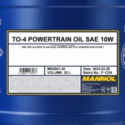 MANNOL 20 L TO-4 Powertrain SAE 10W Getriebeöl MN2601-20 -Autoteile Geschäft 3859069