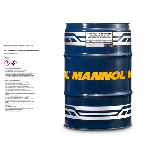 MANNOL 208 L Antifreeze AG13+ Advanced Kühlerfrostschutzmittel MN4114-DR 3 MANNOL 208 L Antifreeze AG13+ Advanced Kühlerfrostschutzmittel MN4114-DR