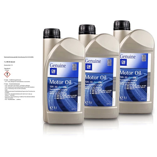 OPEL 3x 1 L 5W-30 Dexos2 OP93165554 3 OPEL 3x 1 L 5W-30 Dexos2 OP93165554