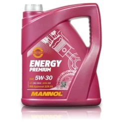 MANNOL 5 L Energy Premium 5W-30+250 Ml Oil Leak Stop Ölverlust Stop 40643319 -Autoteile Geschäft 3906863