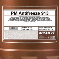 PEMCO 20 L Antifreeze 913 Kühlerfrostschutzkonzentrat PM0913C-20 -Autoteile Geschäft 3924065
