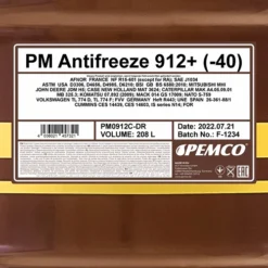 PEMCO 208 L Antifreeze 912+ Kühlerfrostschutzkonzentrat PM0912C-DR 7 PEMCO 208 L Antifreeze 912+ Kühlerfrostschutzkonzentrat PM0912C-DR -Autoteile Geschäft 3924099