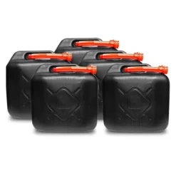 Products For Future 5x Benzinkanister 20 L Kunststoff Schwarz UN-geprüft MM-K320